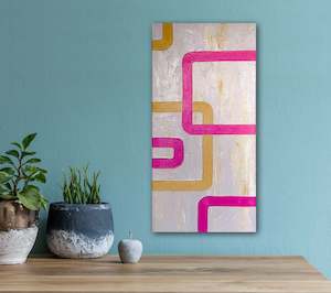 Art Works On Canvas: Original Art Works- Directions- Structured Abstract