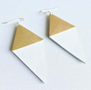 Befallen Leather Collection: Diamond Amour White