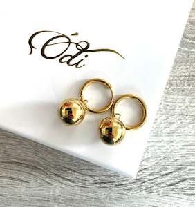 Non Handmade Jewellery: Bubble Drop On Trend Earrings waterproof Steel Hypoallergenic
