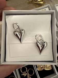 Ultra Modern Heart Earrings