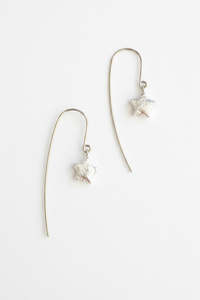 Odi Luxe: Real Fresh Water Star Pearl 925 Sterling Silver earrings