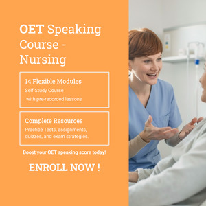 OET Speaking Skills for Nurses- Self-Study