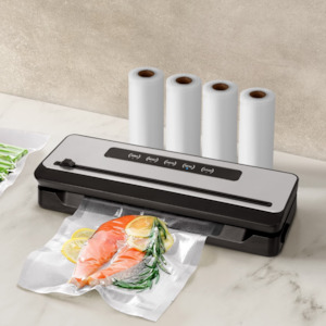 Devanti Food Vacuum Sealer Machine 32cm | 4 Modes with 4 free bag rolls (15cm)