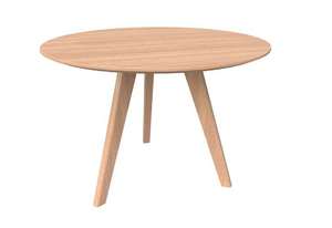Oslo Meeting Table - 900R - 3 Leg - Ash Veneer Top