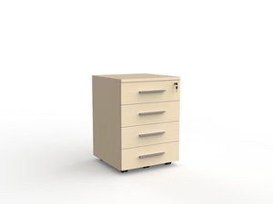 Knight Cubit 4 Drawer Mobile - Lockable
