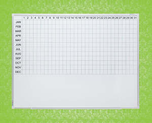 Clarity Porcelain Planner WhiteBoards - 1200 x 1800 (Year, Term or School)