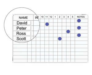 Staff Indicator WhiteBoards - 600 x 900 (27 Name)