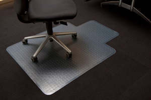 Chair And Floor Mats: Office Chair Mat PVC Keyhole