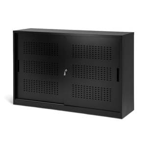 Tambour Cabinets: Mobel Milano 1600w Slider Storage Cabinet