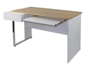 Desks Workstations: Minneapolis Computer Desk with Drawer & Keyboard Tray