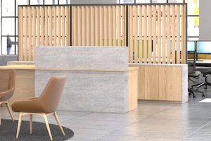 The Block Reception Counter, Storage & Coffee Table Package