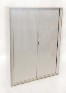 Tambour Door Cabinet with Melteca Exterior - 1200mm High