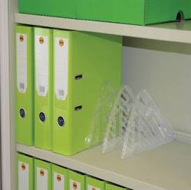 Cabinets: Polycarbonate Shelf Dividers for Smartstore Tambour Cabinet Shelves