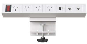 Desktop Power, Data & USB Clamp-on Grid