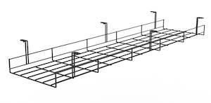 Wide Single Wire Grid Cable Basket - 5 Sizes