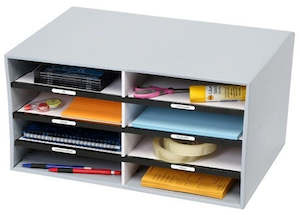 Document Holders Desktop Organisers: Marbig Desk Top 8 Compartment Cubby Unit