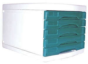 Document Holders Desktop Organisers: Metro Desktop 5 Drawer Filing Unit