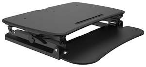 Arise Deskalator Sit/Stand Monitor Riser in Black - Medium