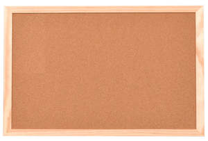 Notice Boards: Corkboard with Natural Wood Frame - 16 Sizes
