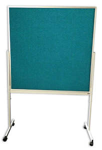 Notice Boards: Mobile Double-sided Fabric Pinboard - 11 Sizes