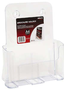 Brochure Holders: A4 Single Pocket Free Standing/Wall Mounting Brochure Holder