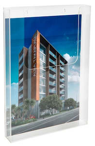 A3 Single Pocket Portrait Wall Mounting Brochure Holder