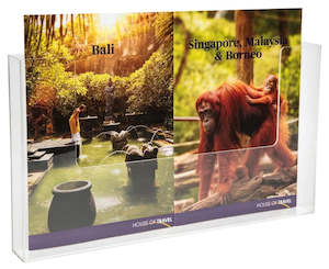 Brochure Holders: A3 Single Pocket Landscape Wall Mounting Brochure Holder