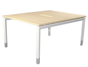 Oblique 2 Person Back to Back Height Adjustable Desk