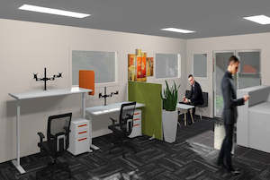 Duo Electric Sit/Stand Height Adjustable Desk Package