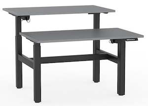 Agile Sit/Stand Electric 2 Column Double-sided Height Adjustable Desk - 1200mm