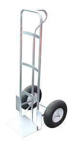Heavy Duty Zinc-plated Hand Trolley with Extra Large Pneumatic Wheels