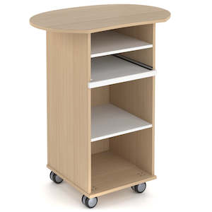 Mobile Teaching Station with Shelves