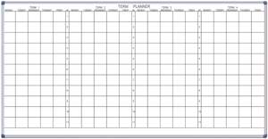 Whiteboards Presentation: PROWITE School Term Planner Whiteboard - 4 Terms - 1200mm x 2400mm