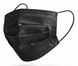 Disposable 3 Ply Face Mask - Box of 50 Black