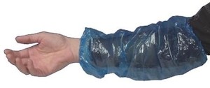 Gloves Sleeve Shoe Covers: Disposable Sleeve Covers - Blue - Carton of 1000
