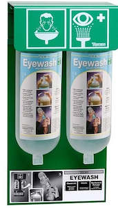 Tobin Eyewash Wall-mounting Stand – ph Neutralising Buffer Solution - 2 Bottles