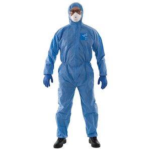 Protective Clothing: Sureshield SMS Coveralls in Navy - Pack of 50
