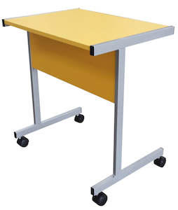 Mobile Desk with Steel Frame