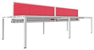 Define Shared Desk Pod of 4 - Back to Back