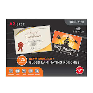 GBC Signature A3 125 Micron Laminating Pouches 100PK