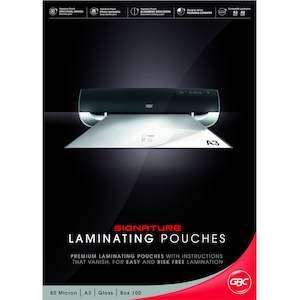 GBC Signature A3 80 Micron Laminating Pouches 100PK
