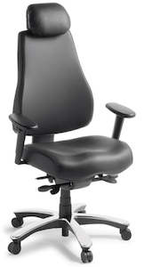 Executive And Boardroom Chairs: Control Executive Chair in Black Leather