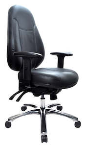 Executive And Boardroom Chairs: Buro Persona 24/7 Executive Chair in Black Leather