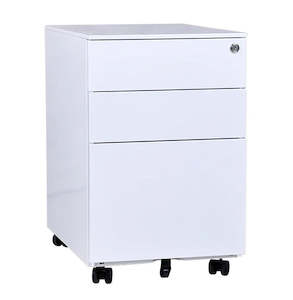 Oblique 3 Drawer Lockable Desk Mobile