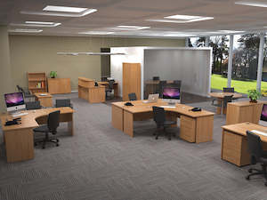 Office Fit Out Packages: Ergoplan Tawa Open Plan Office Package