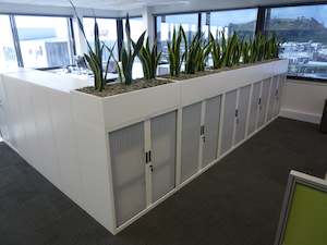 Office Fit Out Packages: Tambour Door Cabinet Office Furniture Package