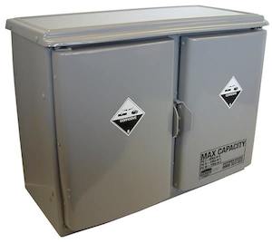 Dangerous Goods Cabinets: 140 Litre PVC Corrosive Substances Storage Cabinet