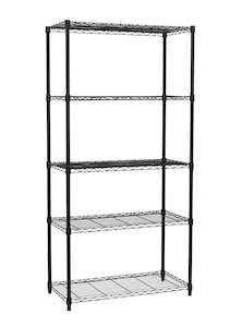 Shelving: Kitset Open Powder-coated Wire Mesh Shelving