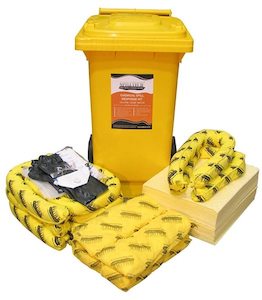 Chemical Spill Kit with Wheelie Bin - 120 Litres