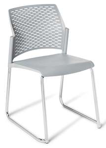 Barstools Cafeteria Seating: Punch Sled Base Cafeteria Chair